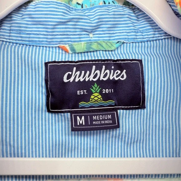 Chubbies The Flower Leader Friday Shirt Short Sleeve Size Medium - Picture 9 of 10